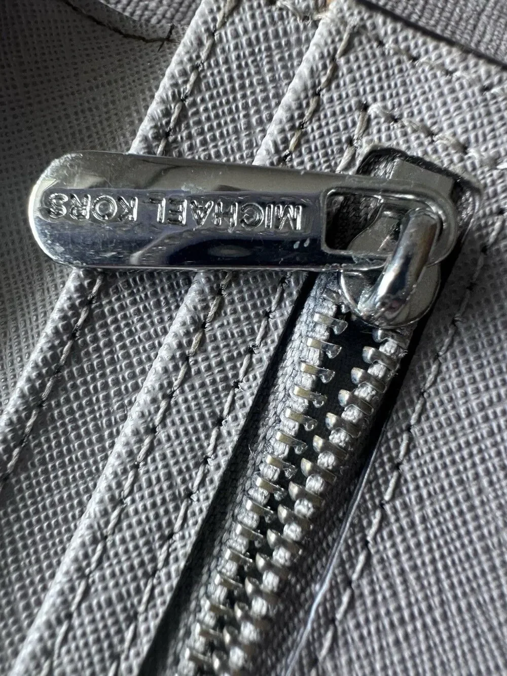 Michael Kors Beige Gray Snap Wallet